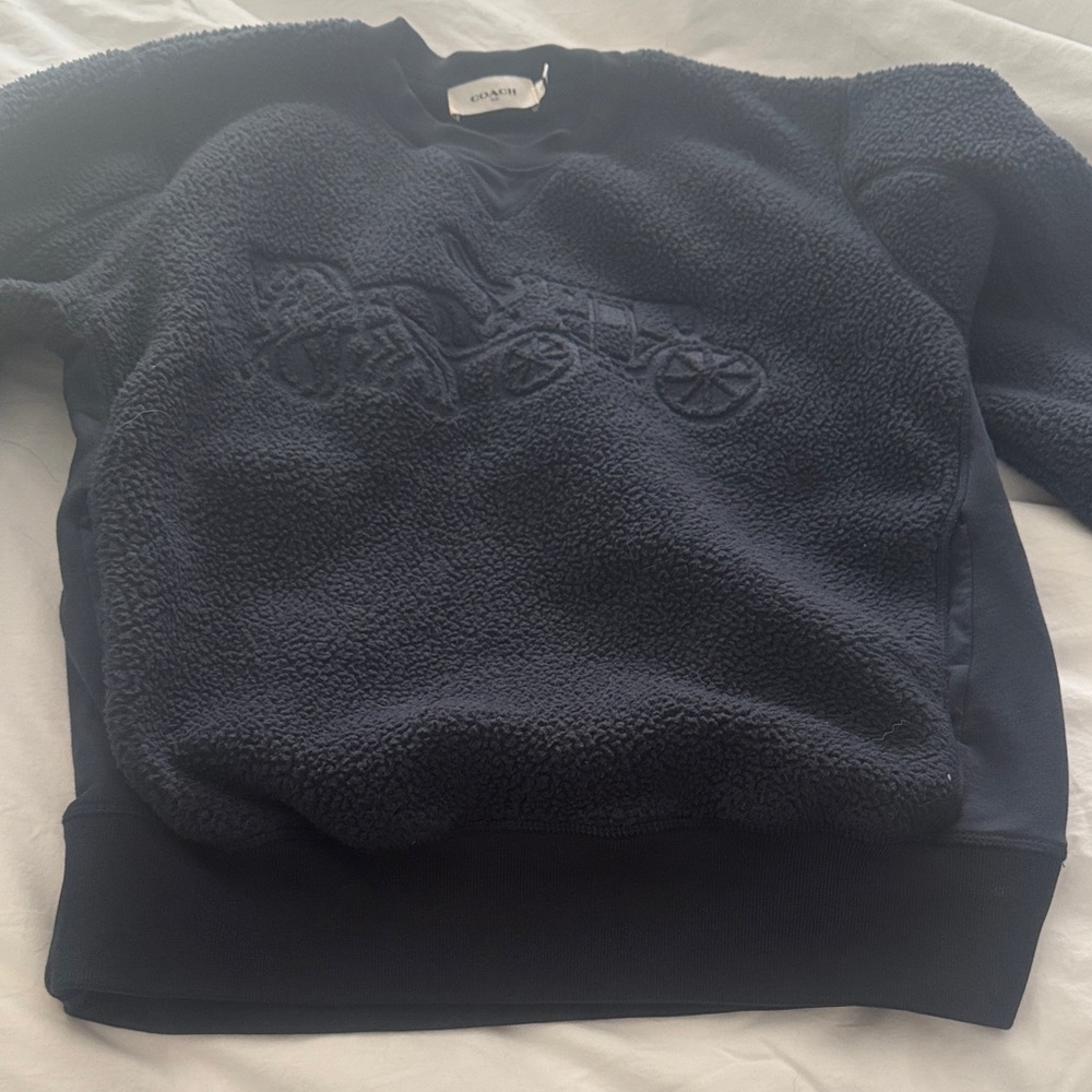 Coach Navy Blue Crewneck Sweater